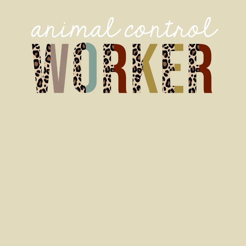 Animal Control Worker Leopard Print Funny Gift