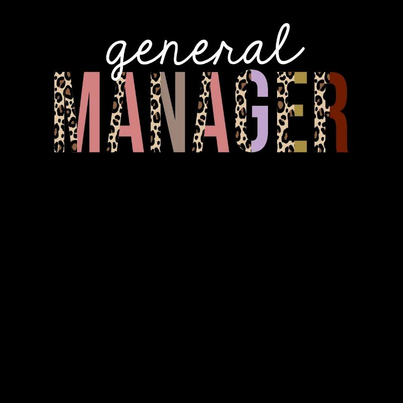 General Manager Leopard Print Funny Gift