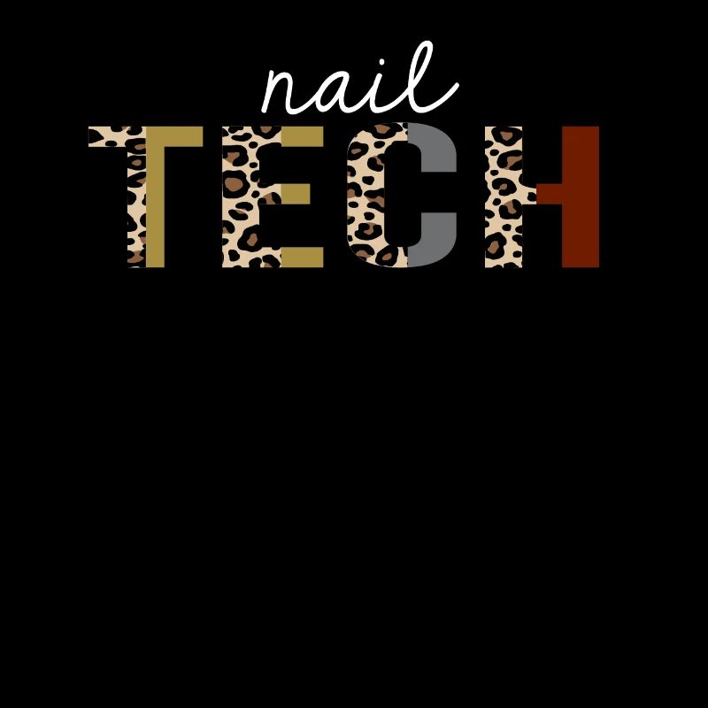 Nail Tech Leopard Print Funny Gift