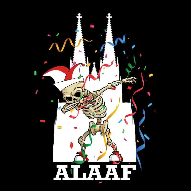 Carnaval Kölle Alaaf Dabbing Squelette Fun