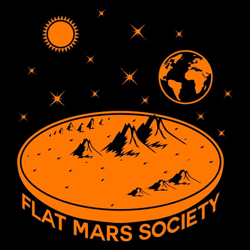 Flat Mars Society Graphic
