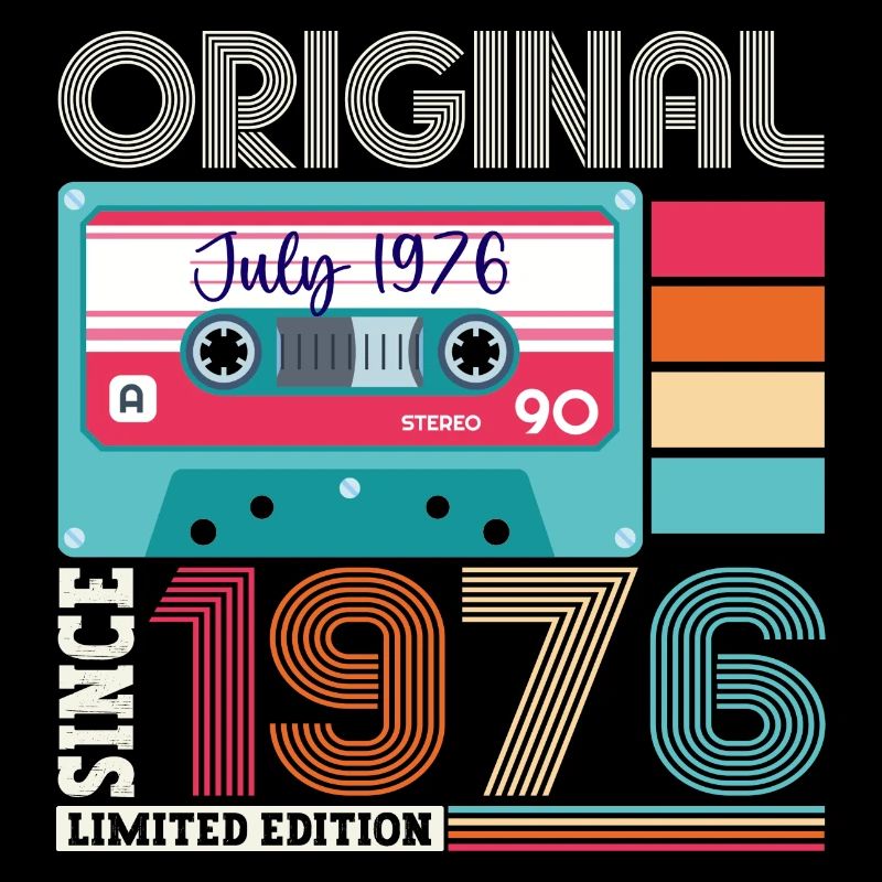 Original July 1976 46th Birthday Gift Men