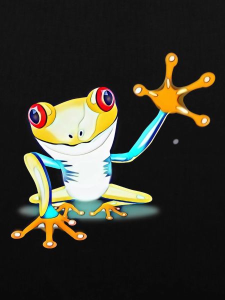 Frosch bunt