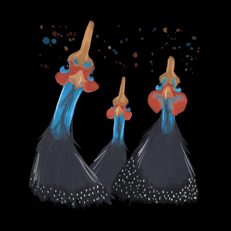 Trio Perlhühner