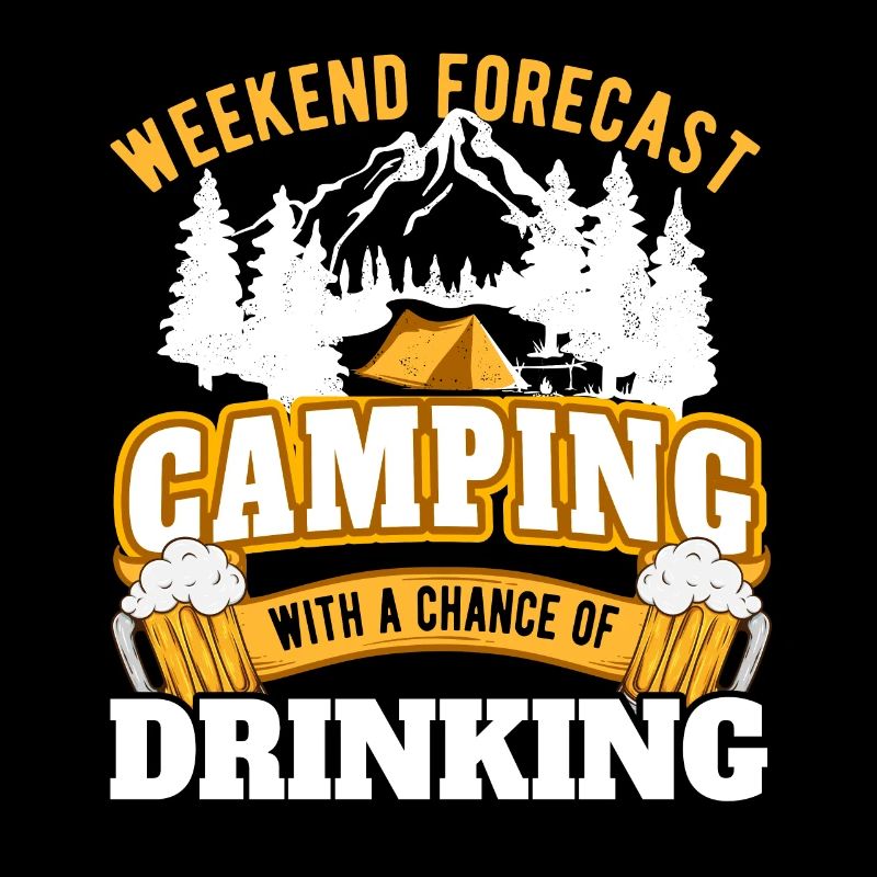Prévisions de week-end camping avec une chance de