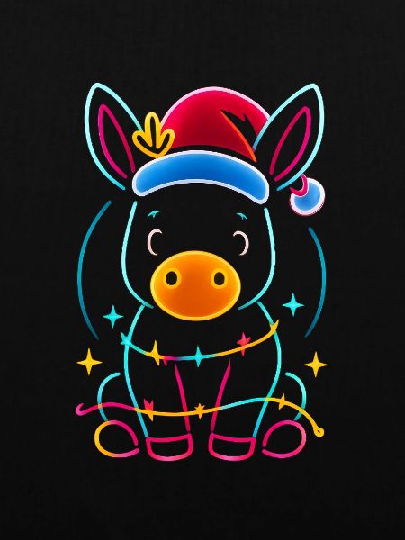 Donkey Elf Christmas Funny Gift