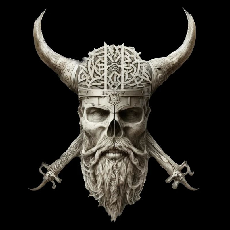 Viking Skull Bright
