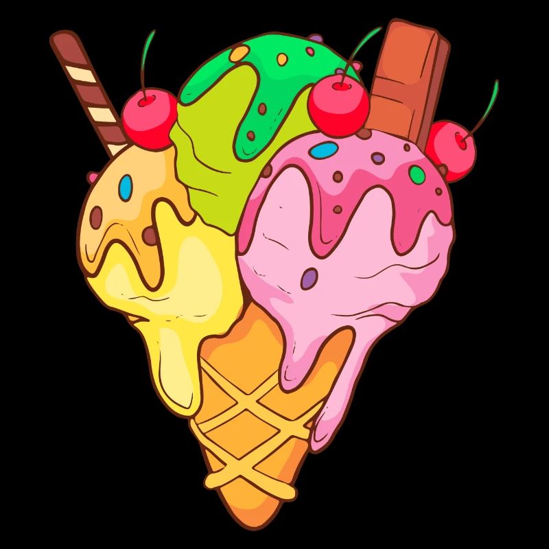 Crème glacée, crème glacée, crème glacée, crème glacée, boule, crème glacée, sundae
