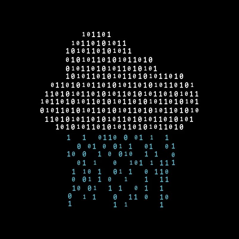 Programmeur de jeu binaire Cloud Rain Nerd Gamer