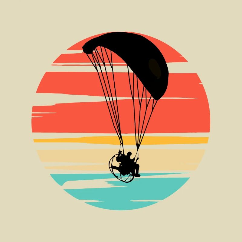 Paramotoring Powered Paragliding Sunset
