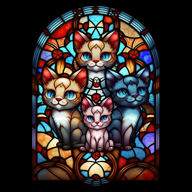 Vitrail pour chats