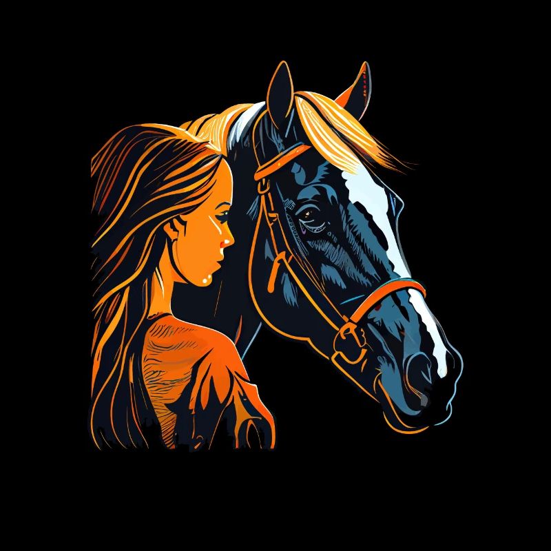 Pferd und Mädchen