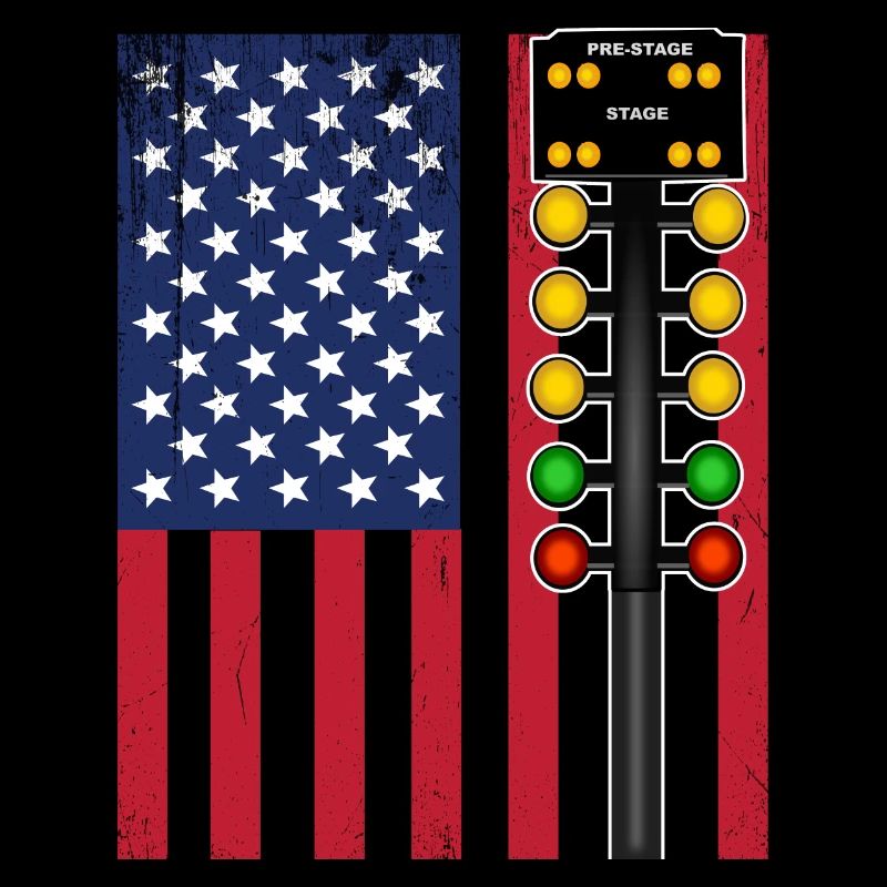 Drapeau de Drag Racing USA