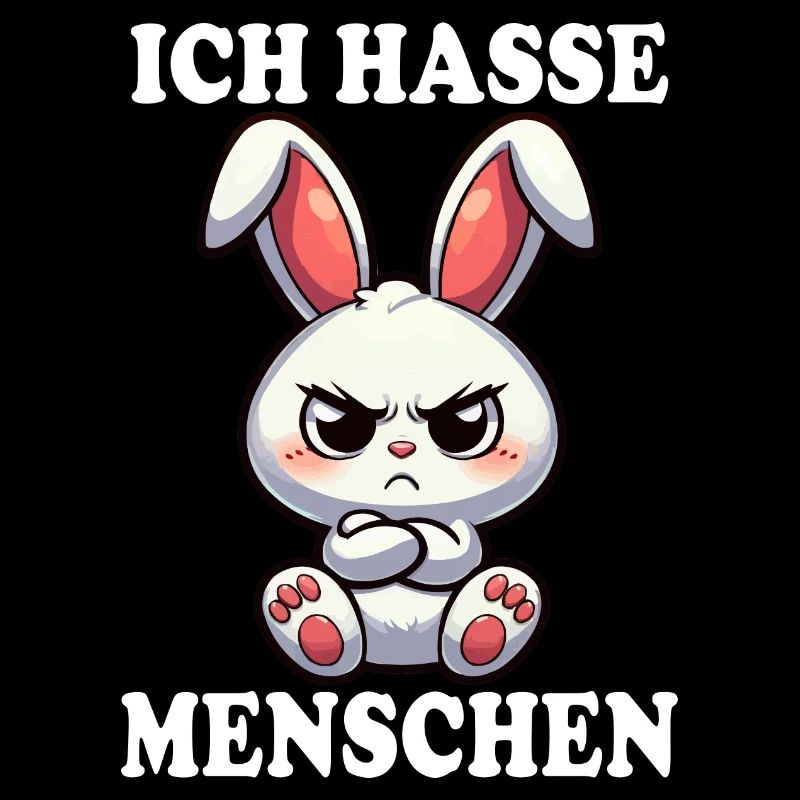 ICH HASSE MENSCHEN Hase
