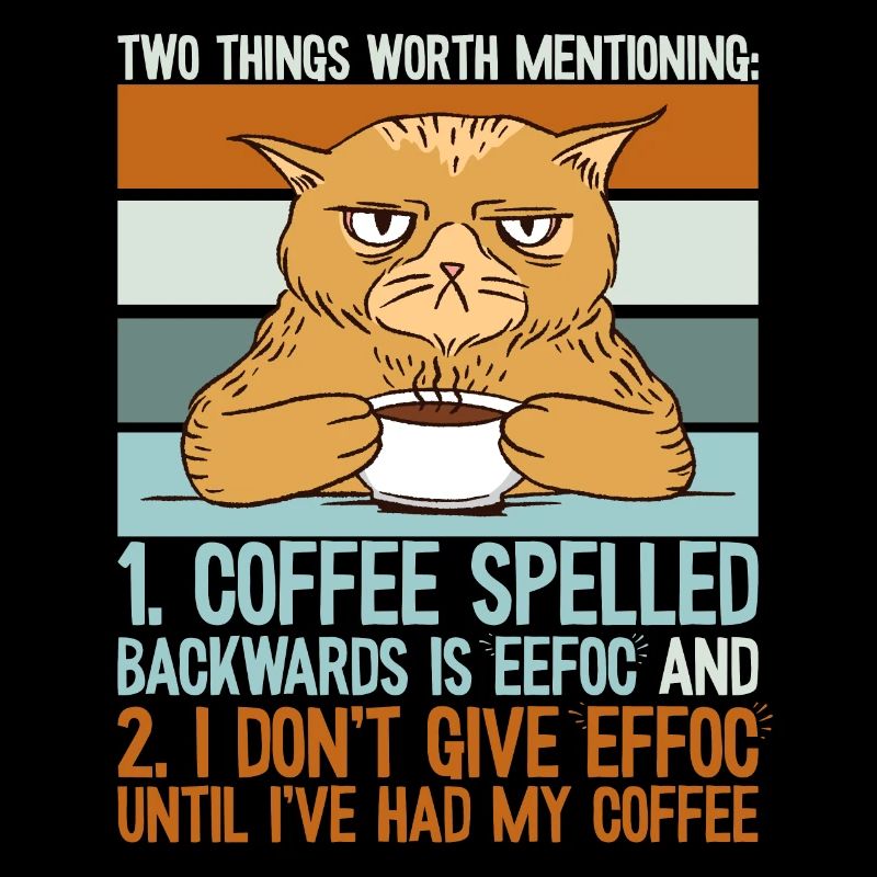 Coffee Spelled Backwards Is Eeffoc - Funny Coffee