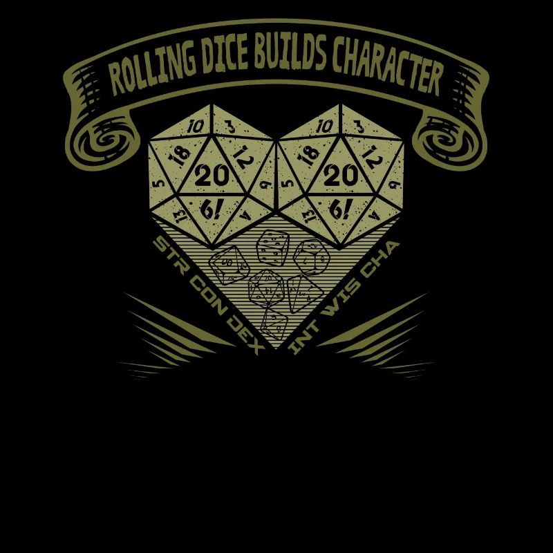 Rolling Dice crée du caractère - RPG de table D20