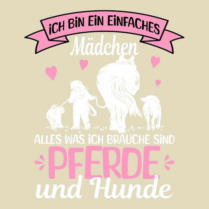 Einfaches Mädchen Pferde