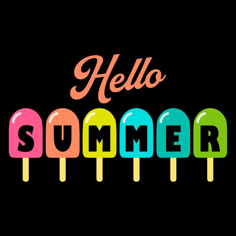 Hello Summer Popsicle | Summer Vacation Sunset