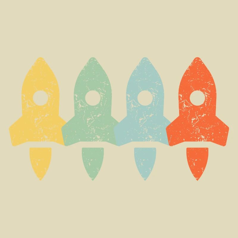 Vintage Retro Rocket Spaceship | Aerospace Enginee