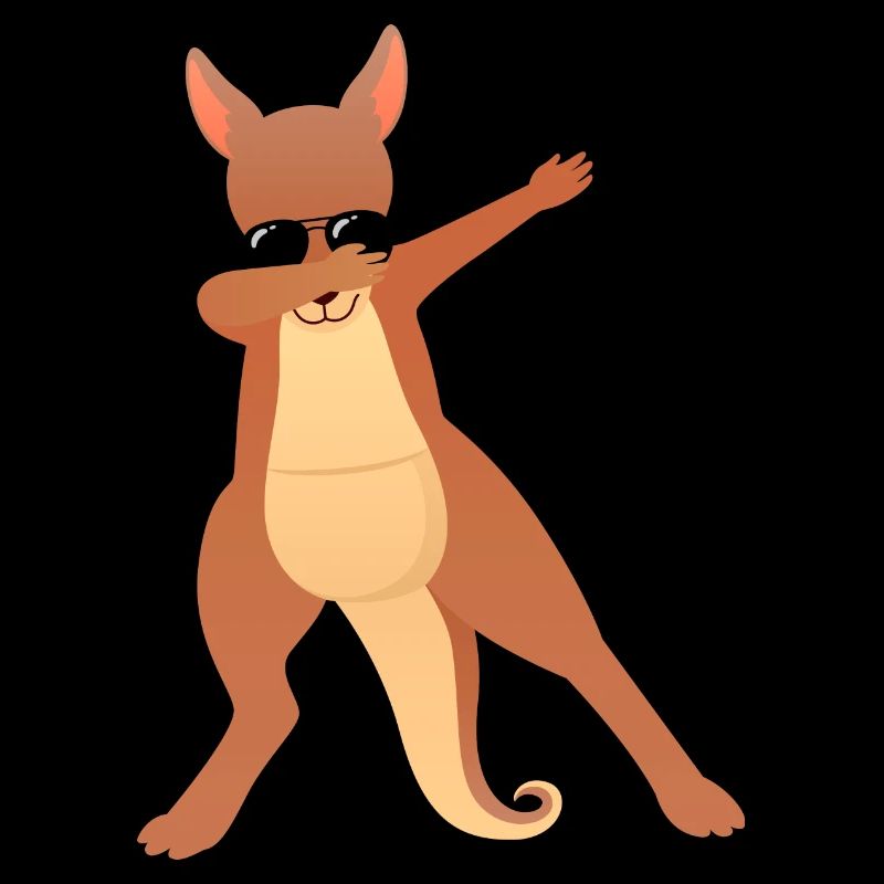 Dabbing Kangaroo With Sunglasses - Cool Gift