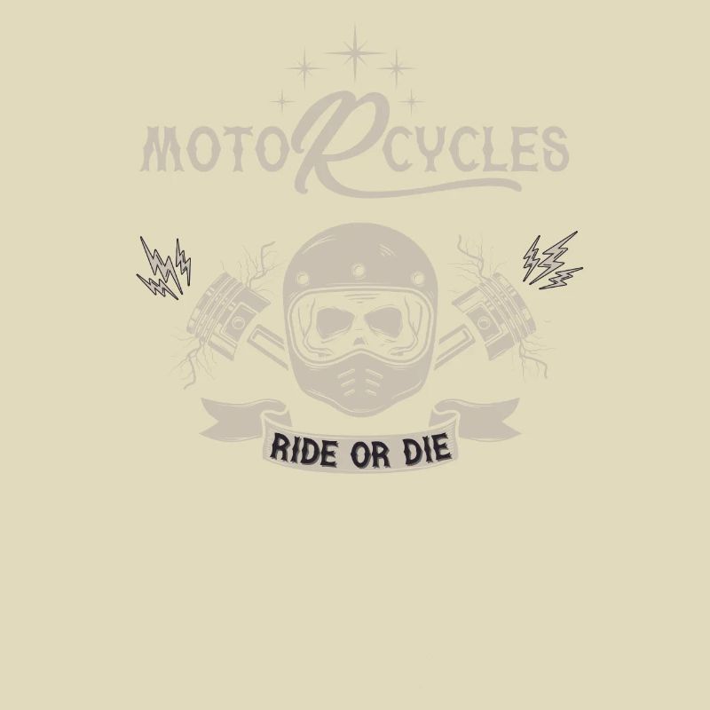Motorcycles Ride Gold Die Biker Reiten oder Sterben