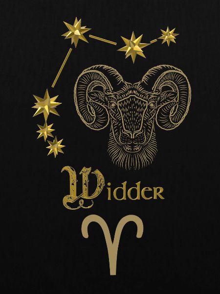 Astrologisches Sternzeichen Widder - Gold