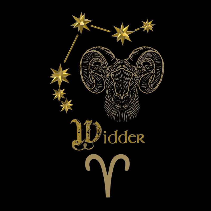 Astrologisches Sternzeichen Widder - Gold