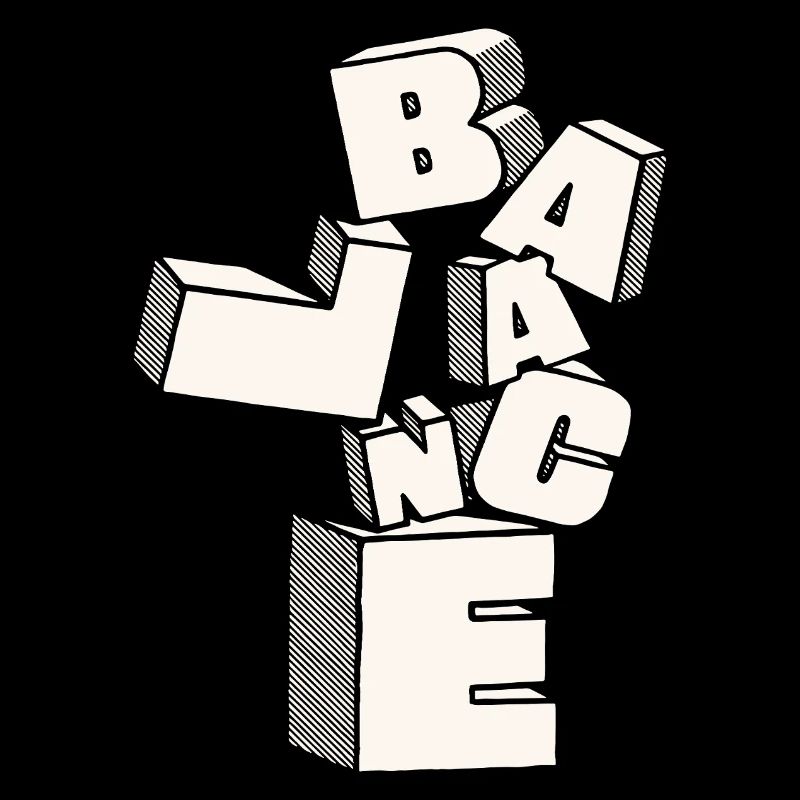 Saldo in 3D-Blockbuchstaben