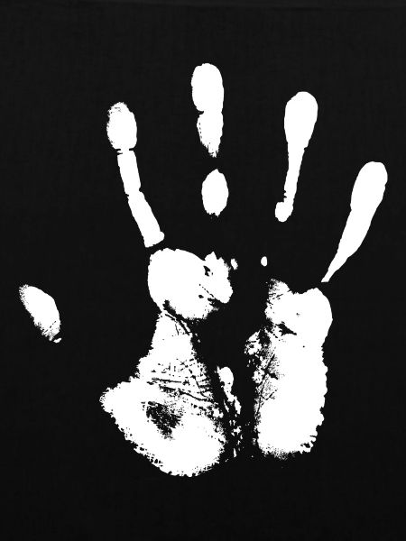weiße Hand