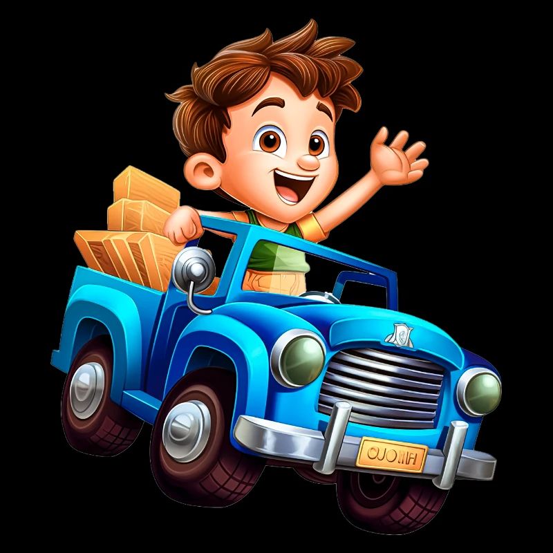 Der Junge und das Auto