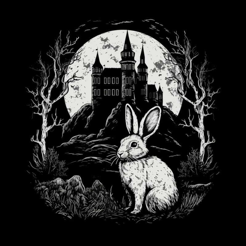 Rabbit Bunny Gothic-Kunst