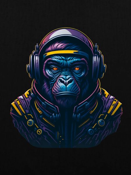 Gorilla Astronaut Affe