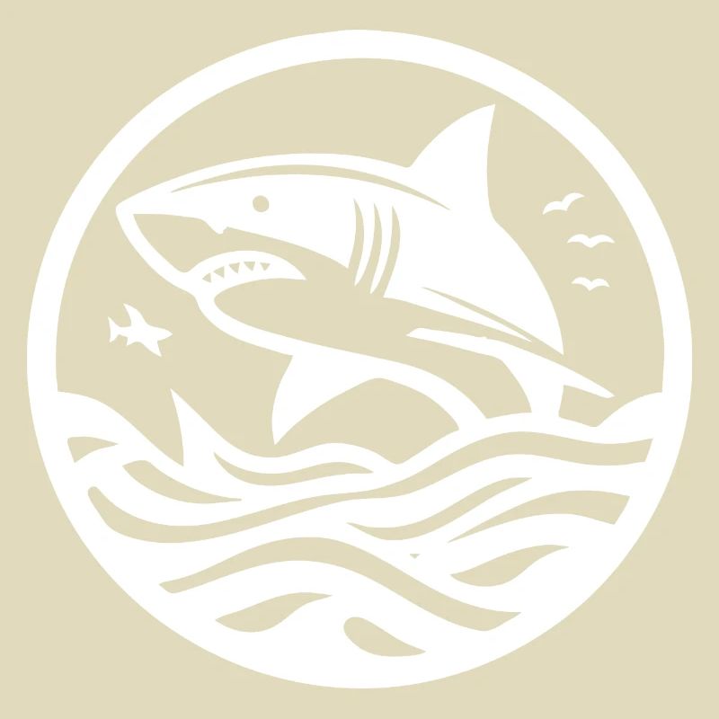 Requin sauteur - Conception de silhouettes de requin