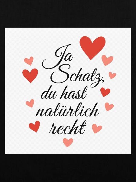 Liebesbotschaft mit Herzmotiven