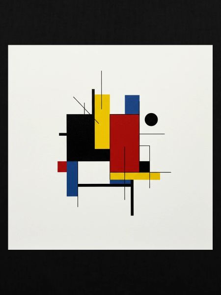 Farbenfrohe geometrische abstrakte Komposition