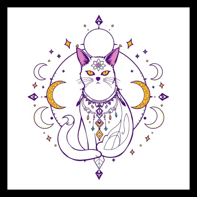 mystisch-Katze-Mond-himmlisch-A