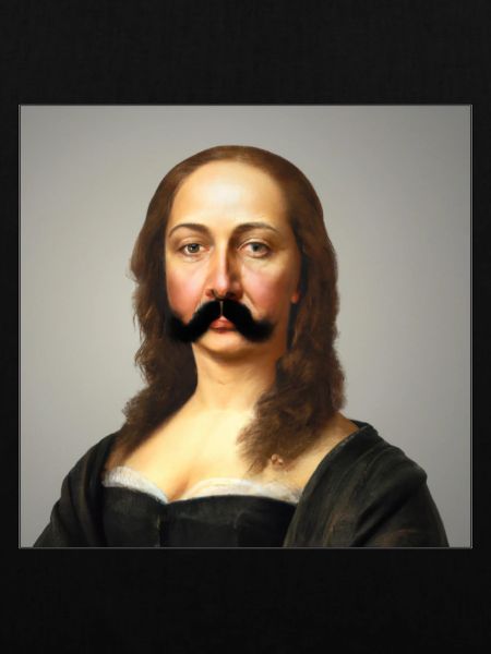 Mona lisa mit Schnurrbart!