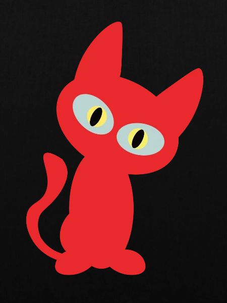 Coole rote Katze - Katzen Design