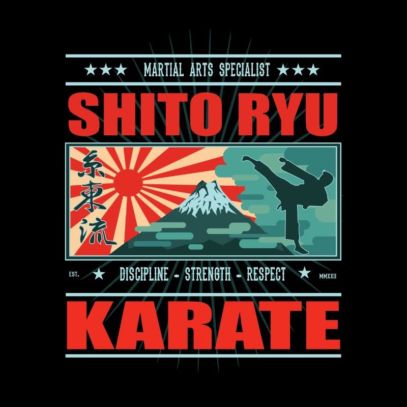 Cool Shito Ryu Karate Design with Yoko Geri
