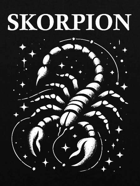 Sternzeichen Skorpion Design