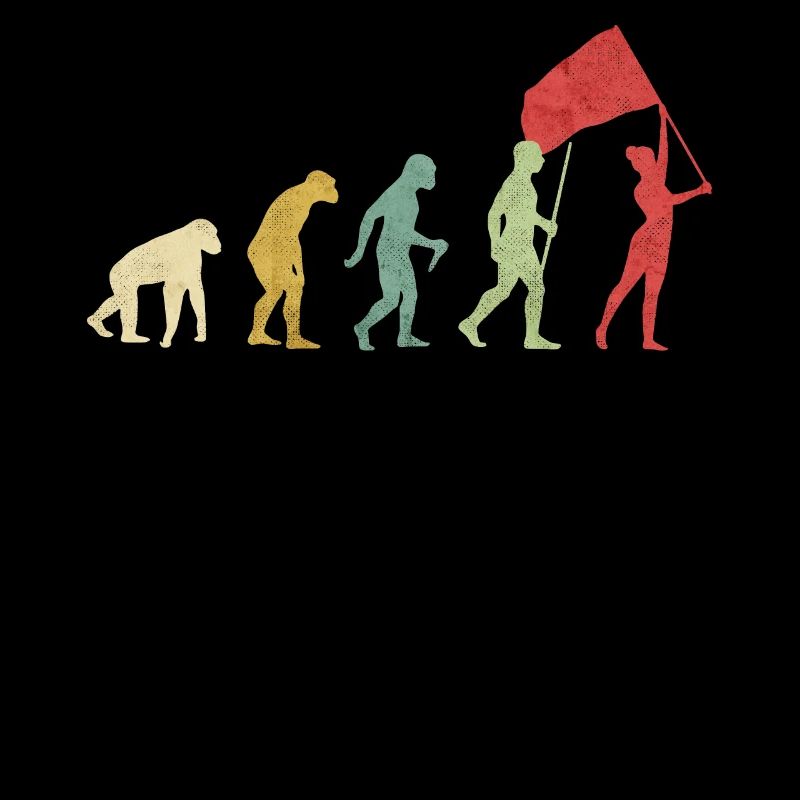 Farbwächter Flagge Mädchen Evolution
