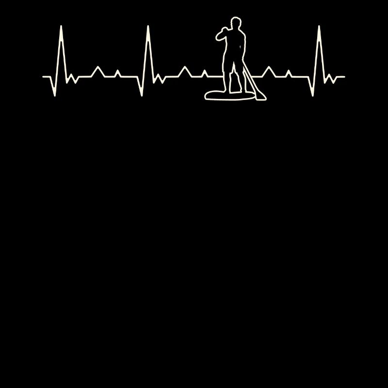 Paddle Board Guy. Corazón. Amor. Ekg. Legumbres.