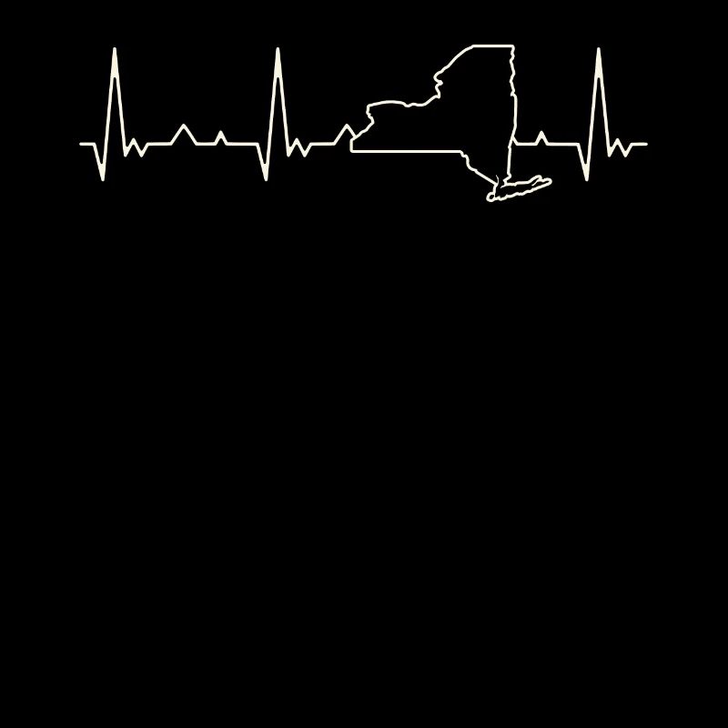 Estado de Nueva York EE. UU. Corazón. Amor. Ekg.