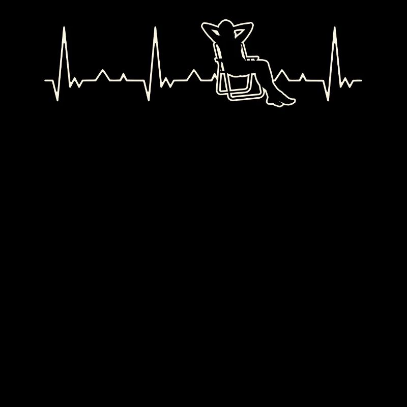 Chica para tomar el sol. Corazón. Amor. Ekg.