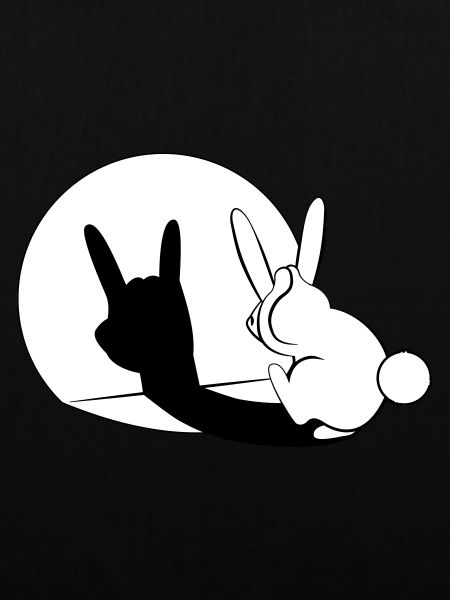 Bunny Horn Gesture Shadow