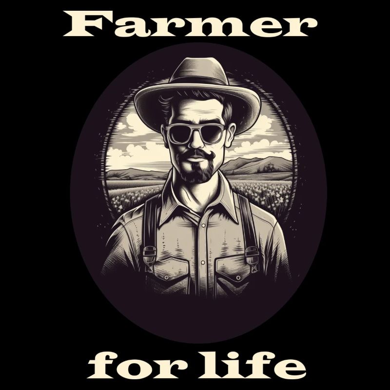 Farmer for life white