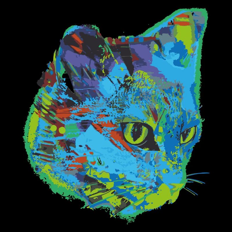 cat, cat, illustration, graffiti, cat,