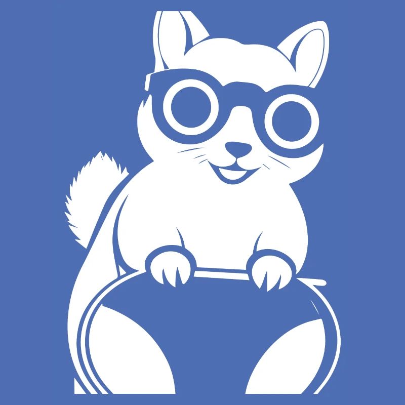 Lustiges Eichhörnchen mit Sonnenbrille Eichhörnchen