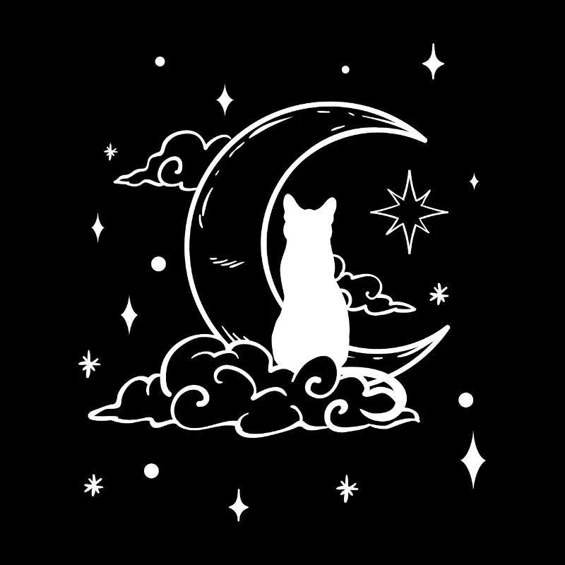 Mond Katze Hexe