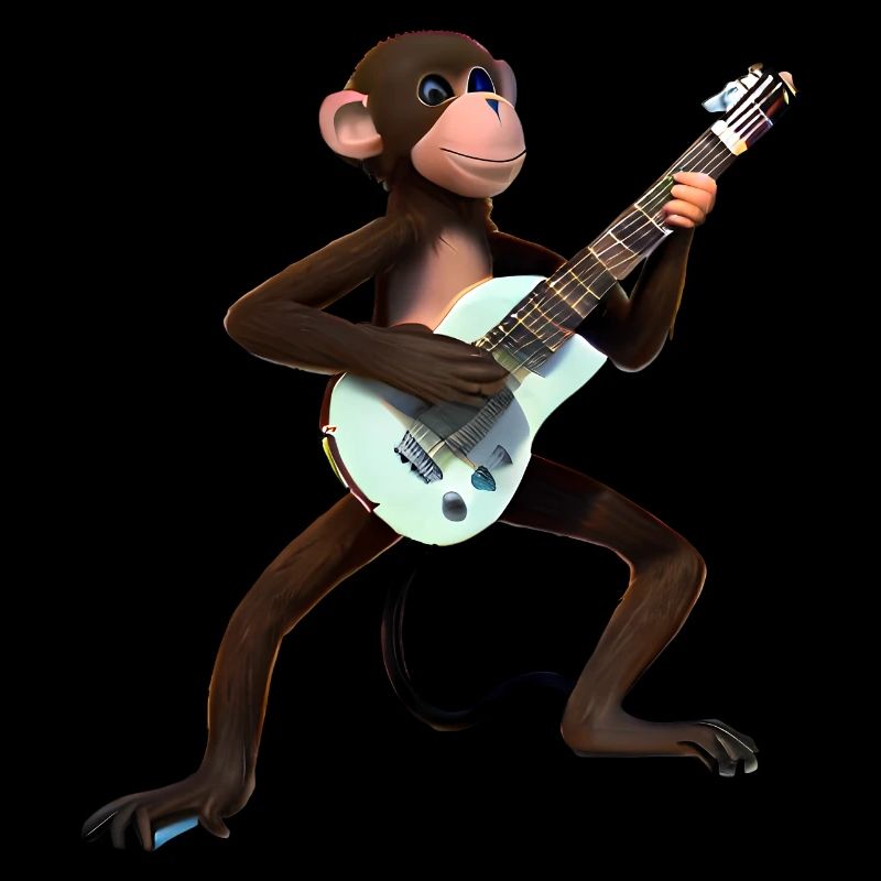 Monkey guitarist